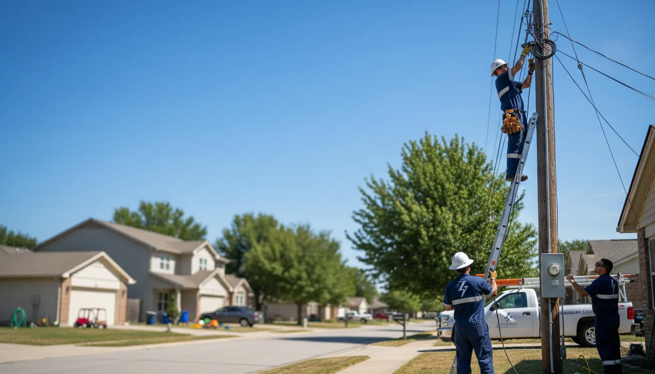 Residential electrician providing installation services in Monroeville, AL
